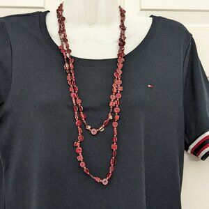 Necklace Long Shell Multi-Strad Statement 65 Inch
